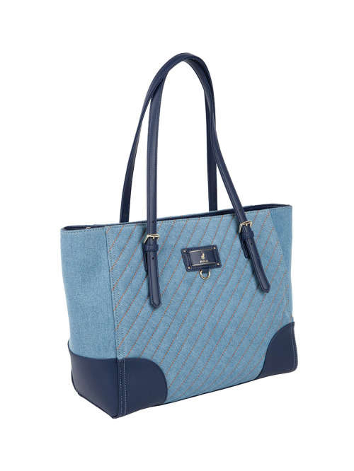 Polo Quilt Tote Denim Blue