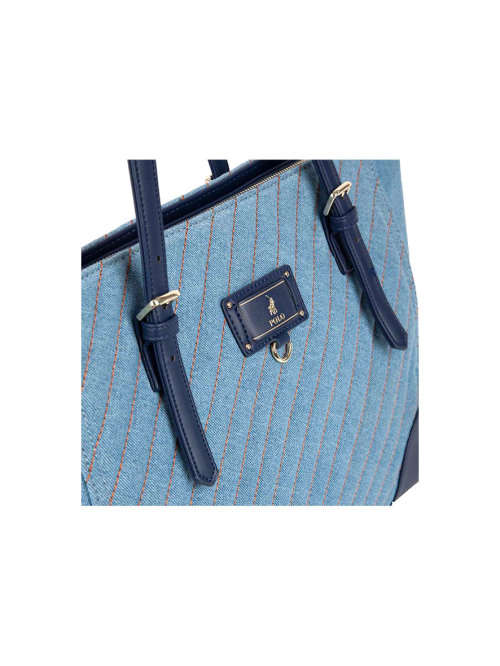 Polo Quilt Tote Denim Blue