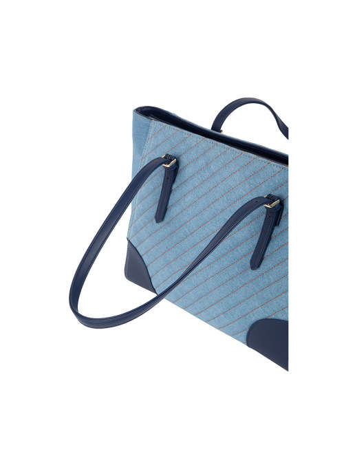 Polo Quilt Tote Denim Blue