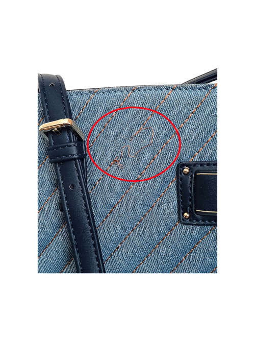 Polo Quilt Tote Denim Blue
