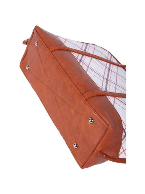Polo Tartan Tote White