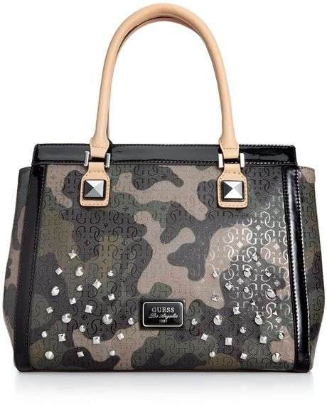 Guess Specks Camo Satchel