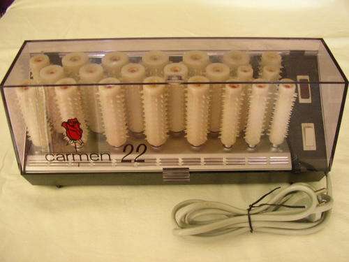 Vintage carmen heated rollers top