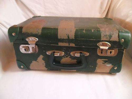 RARE SMALL VINTAGE MAX COWELL SCHOOL SUITCASE