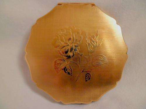 STRATTON ENGLAND POWDER ROSE COMPACT