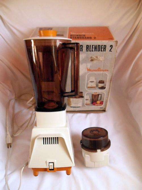 VINTAGE RETRO 1970s MOULINEX MIXER BLENDER & GRINDER 2 MODEL NO. 241, MADE IN FRANCE, FULLY WORKING!