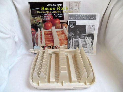 THE ORIGINAL KITCHEN MATE MICROWAVE BACON RACK COOKER