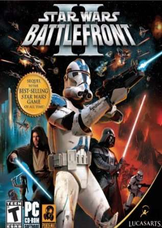 STAR WARS BATTLEFRONT II, 4 DISCS, LUCASART, PC GAME,