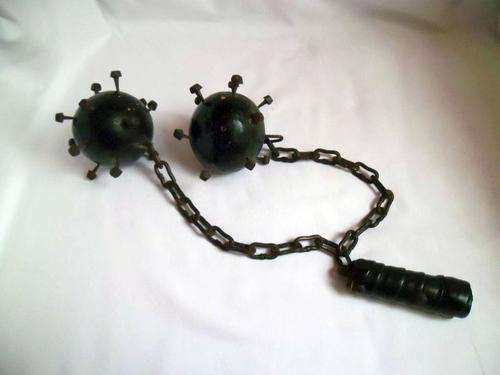 MEDIEVAL DOUBLE HEAD FLAIL OR MORNING STAR