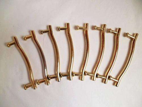 8 BRASS PLATED HANDLES