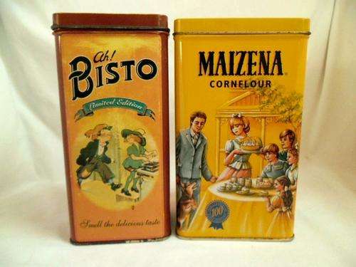 VINTAGE MAIZENA & BISTO TIN, MINT & GOOD CONDITION!