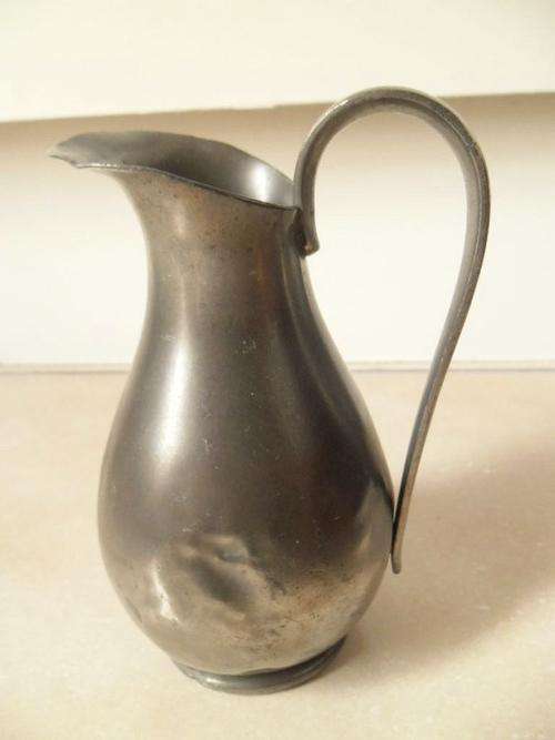 VINTAGE EARLY! ROYAL KMD DAALDEROP PEWTER PITCHER, MADE IN HOLLAND