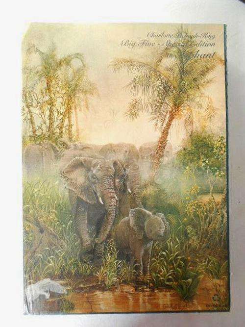 NOW REDUCED BY 50 %! BIG FIVE SPECIAL EDITION *ELEPHANT* BY CHARLOTTE FIRBANK KING 1500 PIECE PUZZLE