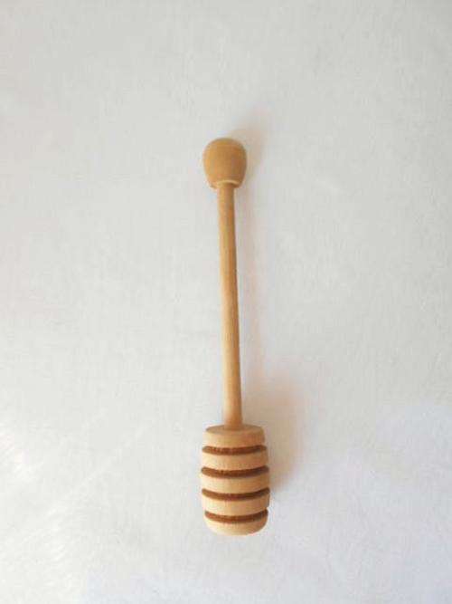 NOW REDUCED BY 50 %! HONEY WOODEN DIPPER STICK DRIZZLE MIXING SPOON - NEVER USED