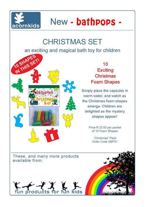 Christmas bathpops