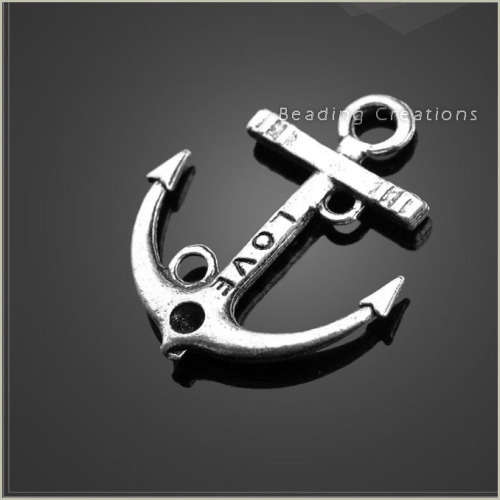Silver Anchor Charms