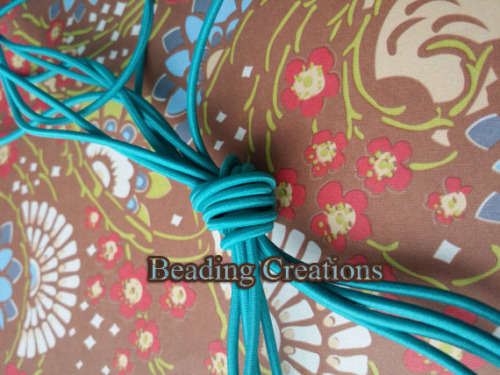 NYLON - COATED - ELASTIC STRETCH CORD - 1.5mm - TEAL - SOLD PER METER
