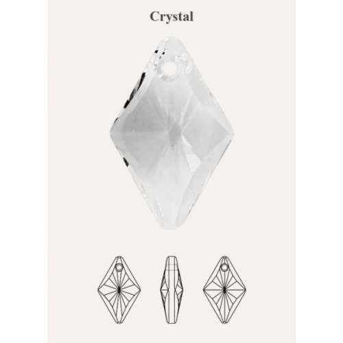 PENDANTS/SWAROVSKI CRYSTAL PENDANT/CLEAR 19MM PENDANT/RHOMBUS DROP PENDANT/SWAROVSKI 6320
