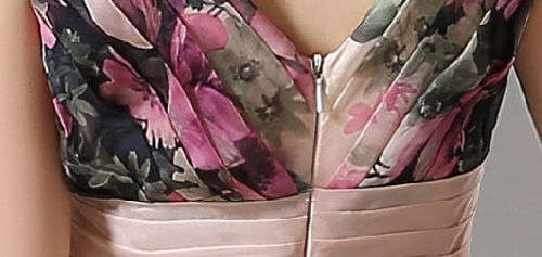 EVENING DRESSES/EVENING DRESS/FLORAL EVENING DRESS/CHIFFON EVENING DRESS
