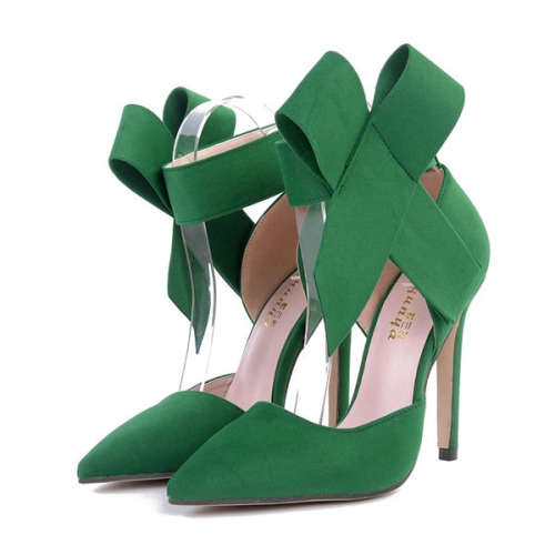 BOW STILETTO PUMPS