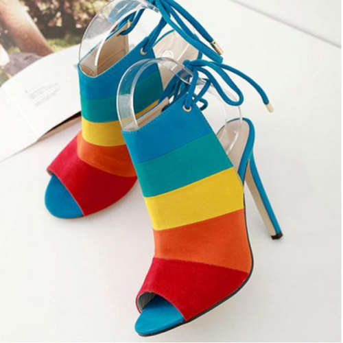 PEEP TOE DESIGN SANDALS