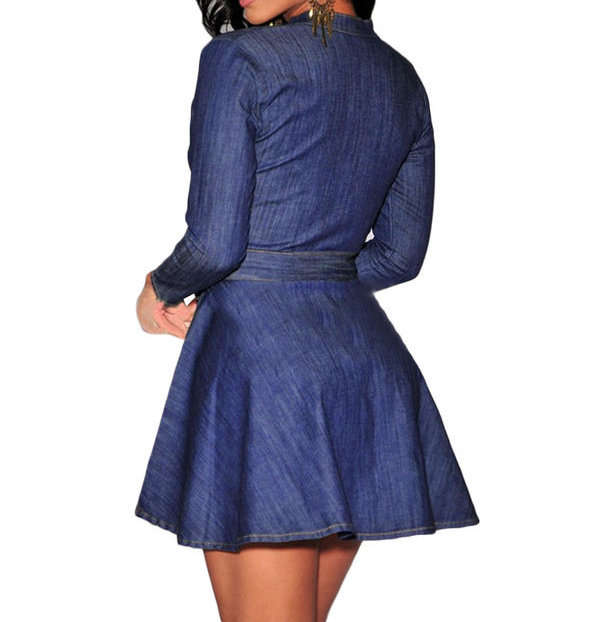 DENIM MINI DRESS