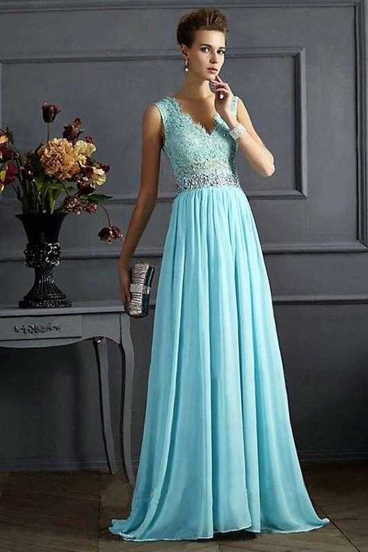 EVENING DRESSES/EVENING DRESS/SEQUINED EVENING DRESS/CHIFFON EVENING DRESS