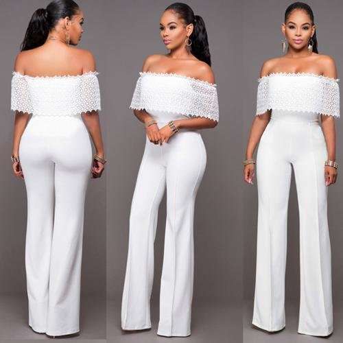 JUMPSUITS/JUMPSUIT/JUMPSUIT FOR WOMEN/WHITE JUMPSUIT