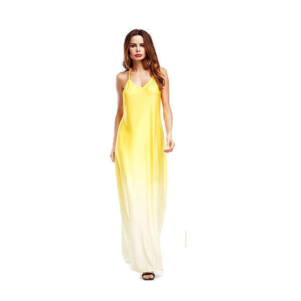 Gradient Color Maxi Dress
