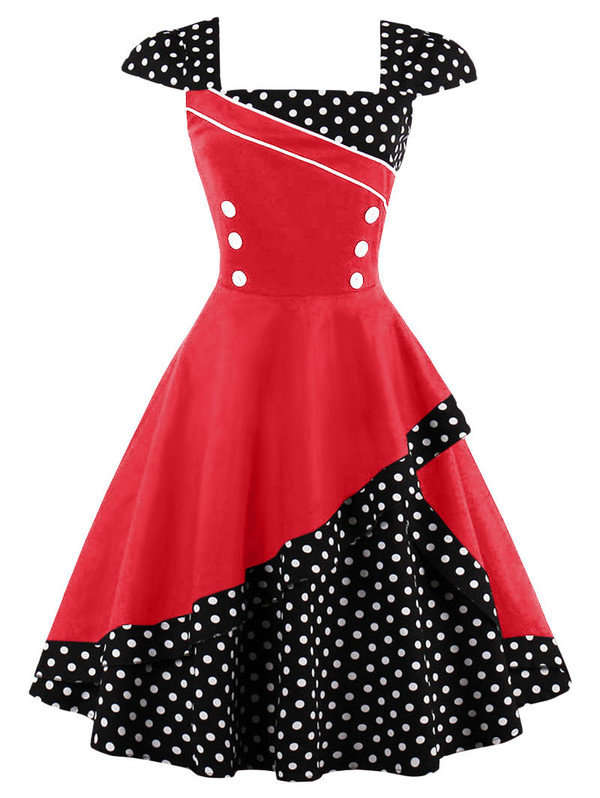 POLKA DOT VINTAGE DRESS