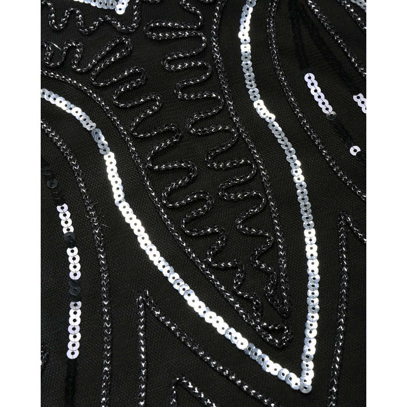 DRESSES/DRESS/LADIES GATSBY DRESS/1920'S DRESS/BLACK FLAPPER DRESS/DANCE VINTAGE PARTY DRESS
