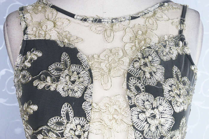 Local Stock Black Lace Evening Dresses