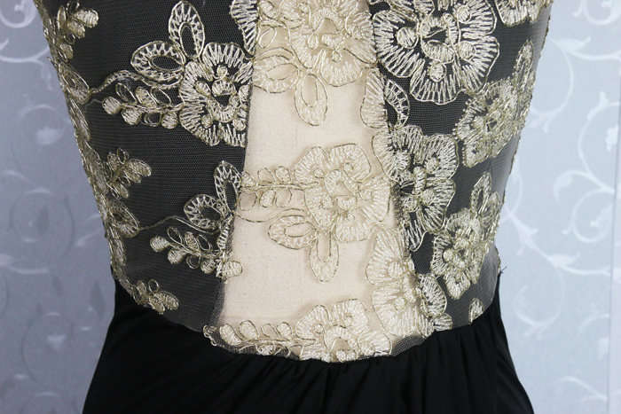 Local Stock Black Lace Evening Dresses