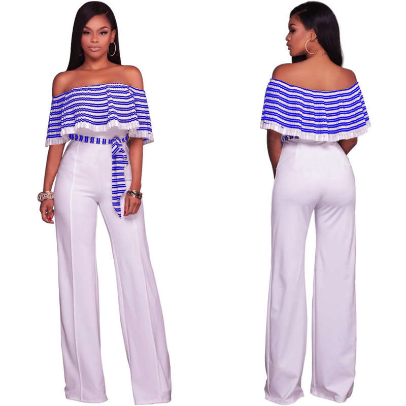 JUMPSUITS/JUMPSUIT/BLUE JUMPSUIT/RUFFLE JUMPSUIT/STRIPED JUMPSUIT