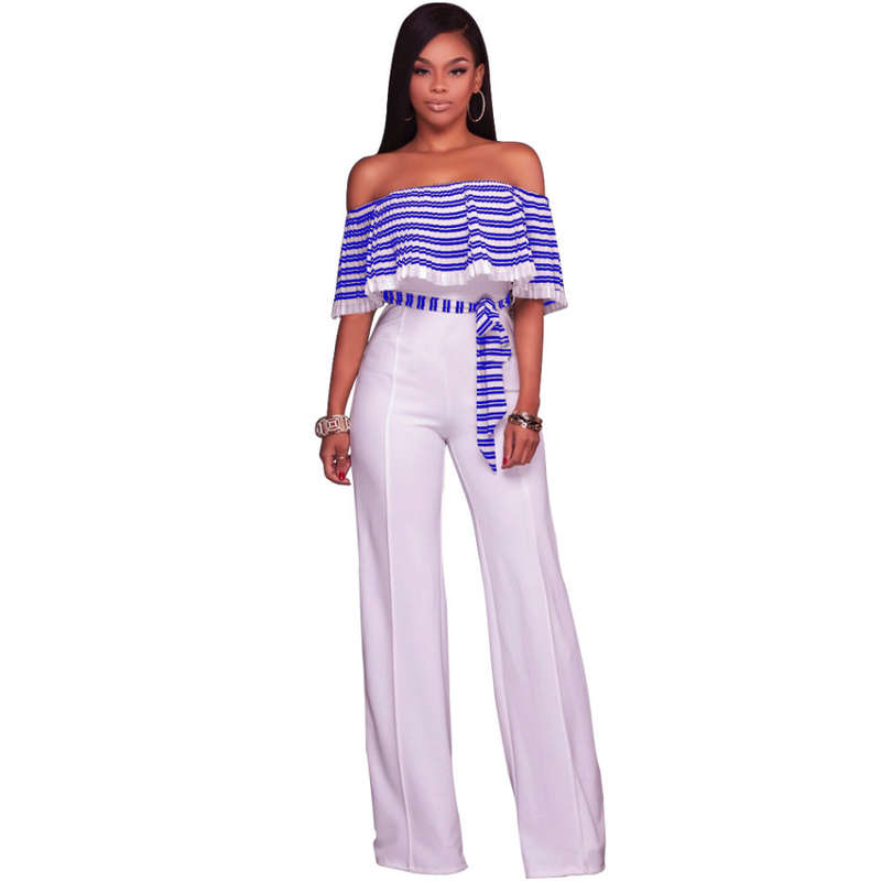 JUMPSUITS/JUMPSUIT/BLUE JUMPSUIT/RUFFLE JUMPSUIT/STRIPED JUMPSUIT