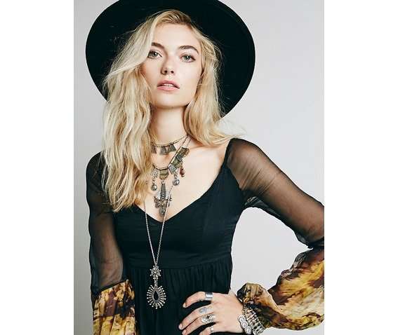 DRESSES/DRESS/MAXI DRESS/ELEGANT BLACK BOHEMIAN FLORAL CHIFFON MAXI DRESS