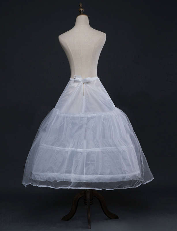 Local Stock White Adjustable Three Hoop Wedding Dress Petticoat