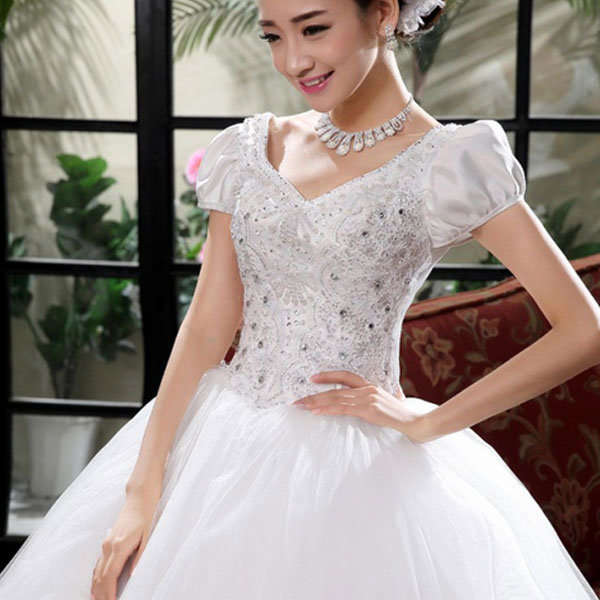WEDDING DRESSES/WEDDING DRESS/WHITE WEDDING DRESS - FREE SHIPPING