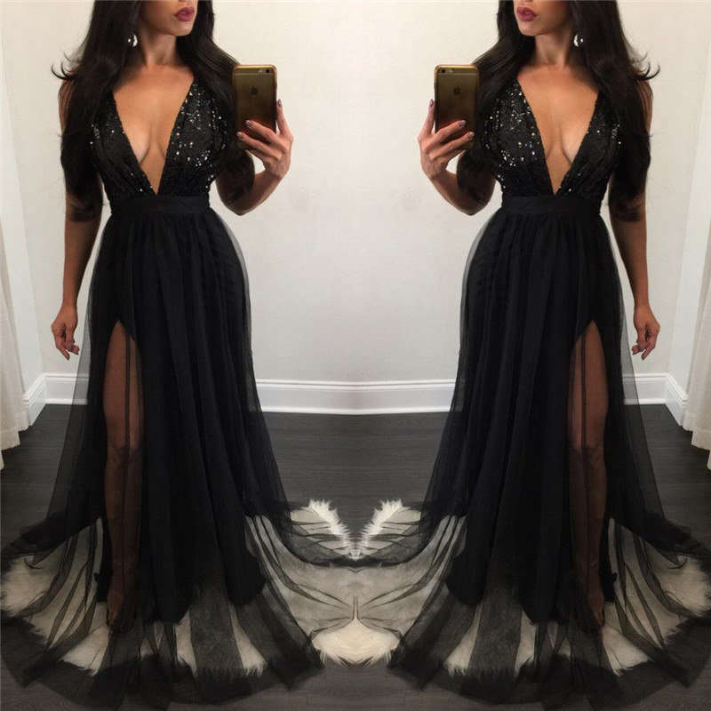 Sexy Black Evening Dress