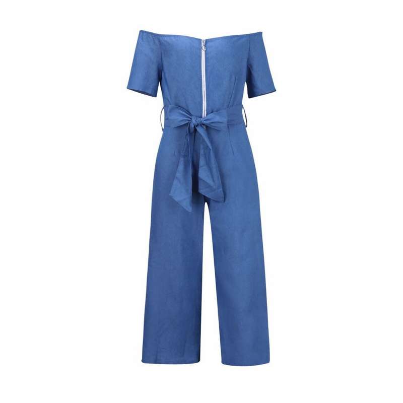 JUMPSUITS/JUMPSUIT/DENIM JUMPSUITS/OFF SHOULDER JUMPSUITS/THREE QUARTER JUMPSUITS/ZIPPER JUMPSUITS