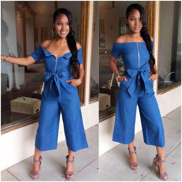 JUMPSUITS/JUMPSUIT/DENIM JUMPSUITS/OFF SHOULDER JUMPSUITS/THREE QUARTER JUMPSUITS/ZIPPER JUMPSUITS