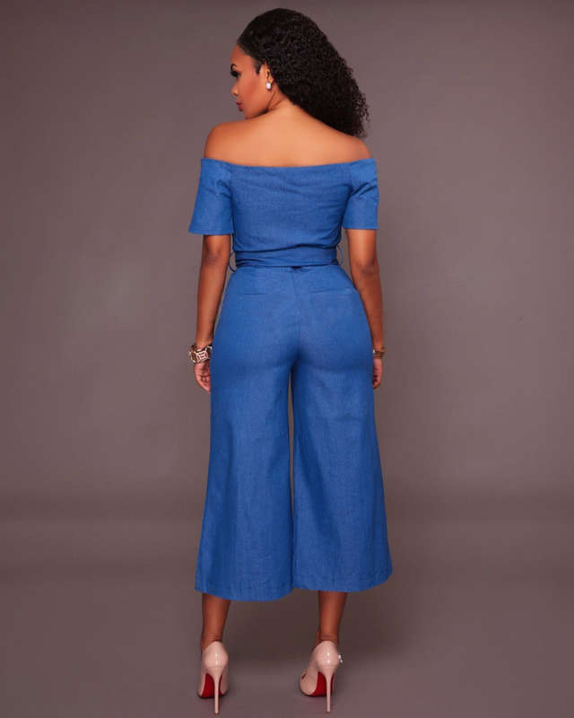 JUMPSUITS/JUMPSUIT/DENIM JUMPSUITS/OFF SHOULDER JUMPSUITS/THREE QUARTER JUMPSUITS/ZIPPER JUMPSUITS