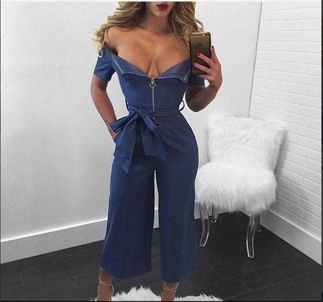 JUMPSUITS/JUMPSUIT/DENIM JUMPSUITS/ZIPPER JUMPSUITS/BELTED JUMPSUITS/THREE QUARTER JUMPSUITS