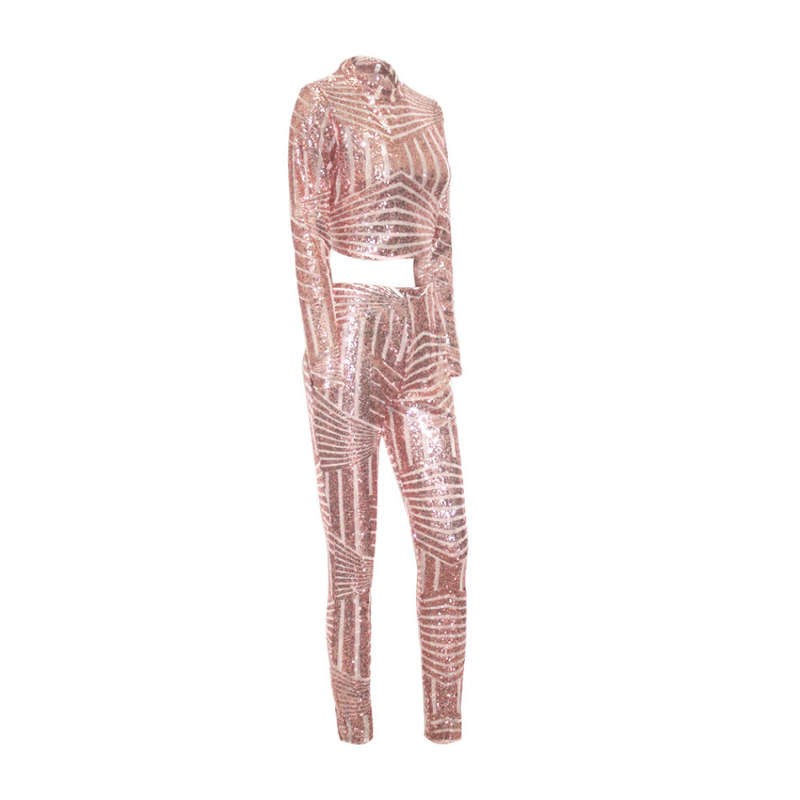 PANTS SET/ROSE GOLD PANTS SET/SEQUIN PANTS SET/PARTY PANTS SET/BODYCON PANTS SET/EVENING PANTS SET