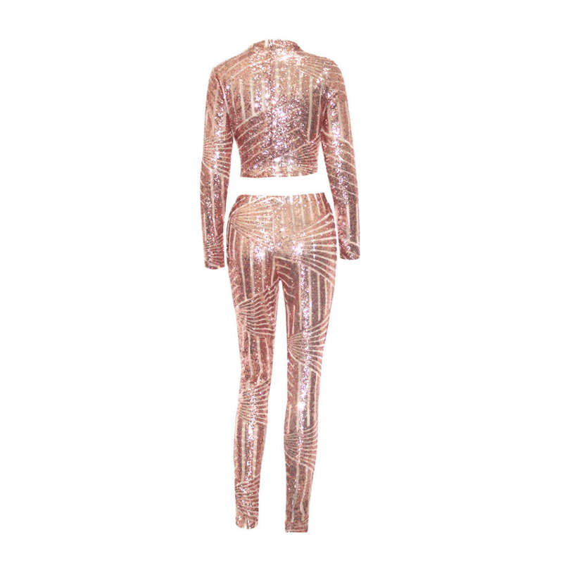 PANTS SET/ROSE GOLD PANTS SET/SEQUIN PANTS SET/PARTY PANTS SET/BODYCON PANTS SET/EVENING PANTS SET