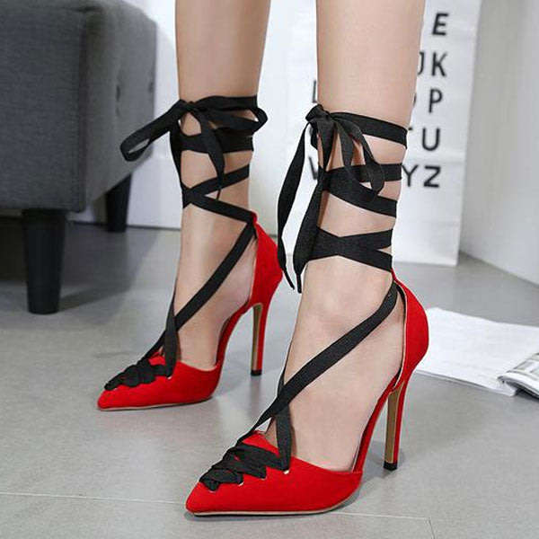 SHOES/WOMENS SHOES/RED SHOES/PUMP SHOES/SUEDE SHOES/STILETTO SHOES/SEXY SHOES/POINTED SHOES/SHOES