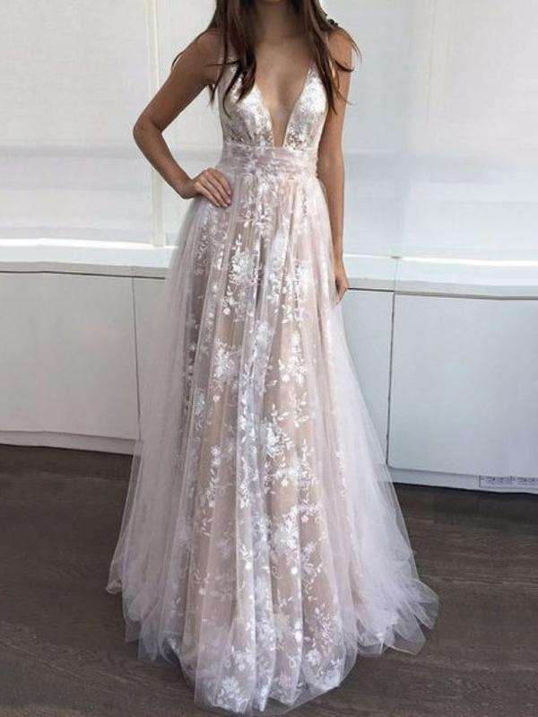 Lace Sleeveless Party Evening Dresses