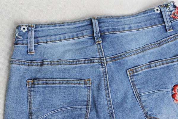 Womens blue flare bootleg bell bottom vintage denim jeans