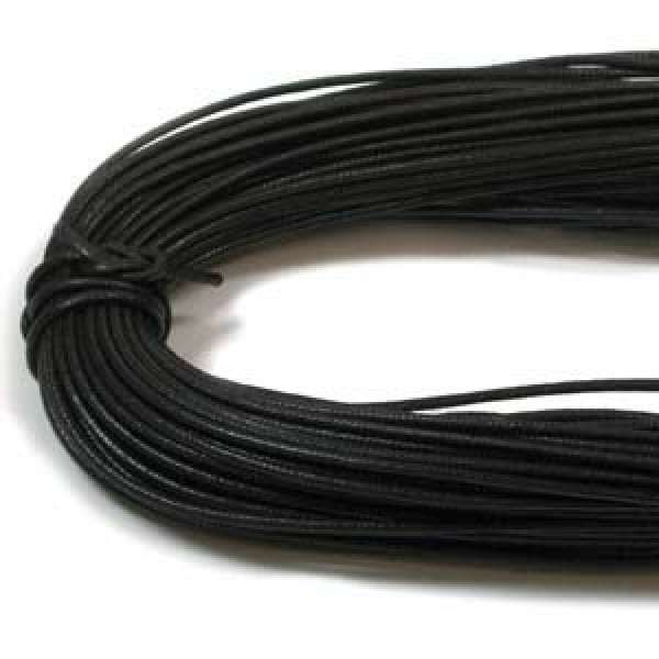 WAXED KUMIHIMO CRAFT/BEADING CORD BLACK 1.5MM