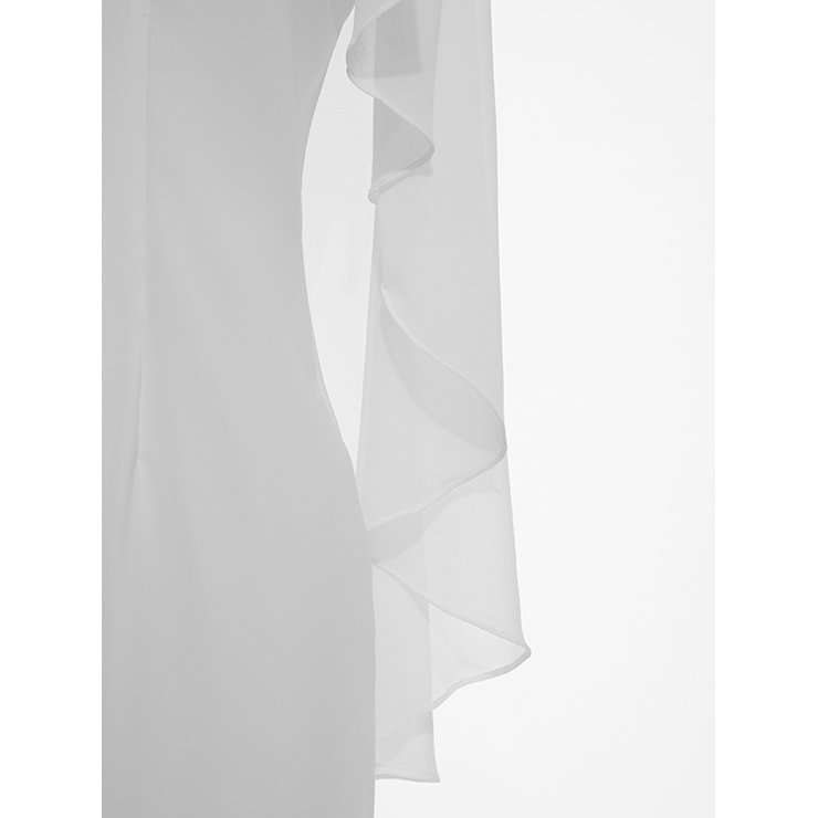 DRESSES/PLUS SIZE DRESSES/PLUS SIZE WHITE DRESS/PLUS SIZE CHIFFON DRESS/PLUS SIZE FORMAL DRESS
